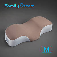 Дитяча ортопедична  для сну подушка Family Dream розмір M (clothing: XS - S) капучино