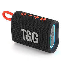 Портативная беспроводная Bluetooth-колонка TG396 5W с RGB подсветкой Black, цвет в наличии