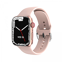 Смарт-часы Smart Watch 8 series Pro Max с беспроводной зарядкой, розовый