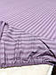 Простирадло на резинці двоспальне "Фіолетові полоски" | Бязь 160х200 см, фото 2