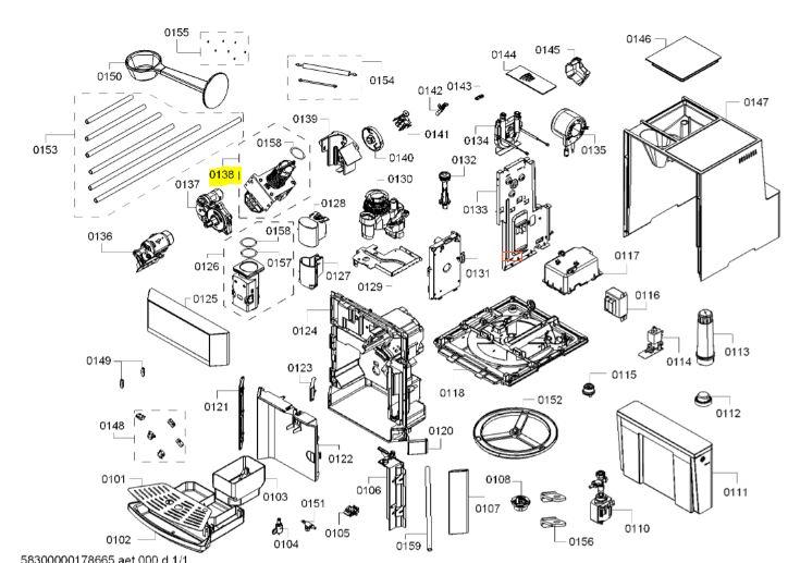12003430 12003430 заварювальний блок для кавоварки Bosch, фото 1