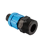 З'єднання із зовнішньою різзю "1/2" для крапельної стрічки МНР", фото 4