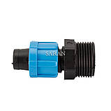 З'єднання із зовнішньою різзю "1/2" для крапельної стрічки МНР", фото 3