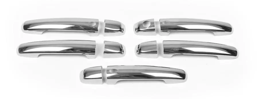 Хром накладки на ручки Suzuki Grand Vitara 2005-2017 Сузуки Гранд Вітара (з чіпом 5шт нержавіюча сталь), фото 1