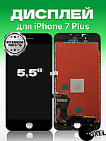 Дисплей Iphone 7 Plus black оригинальный , на Айфон 7 Плюс черный ( Премиум качество без кнопки "Home" )