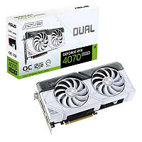 Відеокарта GeForce RTX 4070 Super 12GB GDDR6X Dual OC White Asus (DUAL-RTX4070S-O12G-WHITE)