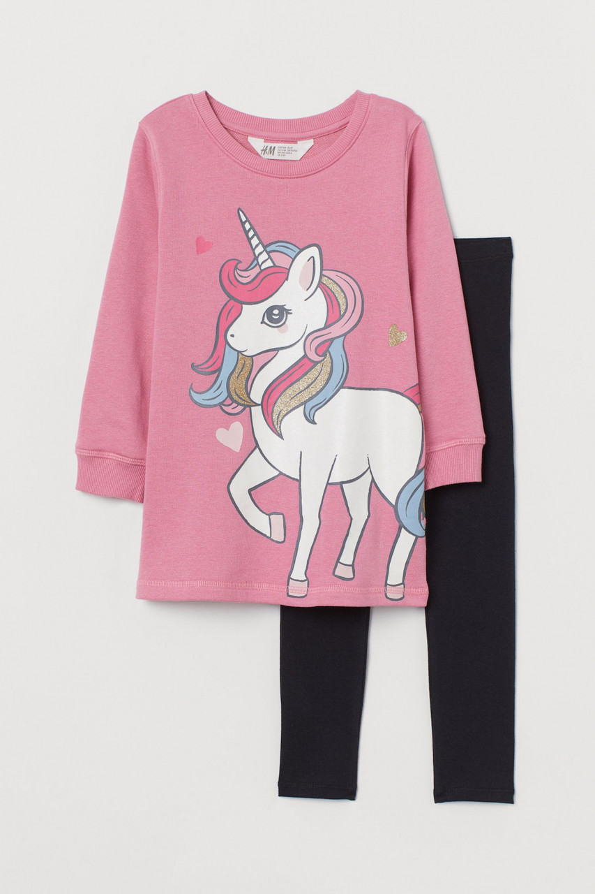 Костюм туніка і лосини для дівчинки H&M My Little Pony 0870052-001 110 см (4-5 years) Різнобарвний