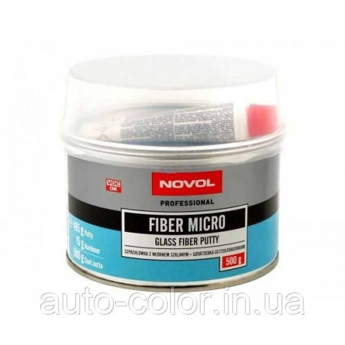 NOVOL FIBER MICRO Шпаклівка з мікро скловолокном 500 г.