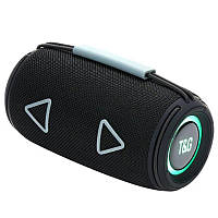 Портативная беспроводная Bluetooth-колонка TG657 1500 mAh с RGB подсветкой Black, цвет в наличии