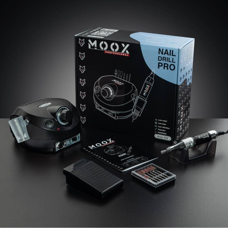 Фрезер для манікюру та педикюру Moox X500, 45 000 об/хв (чорний)