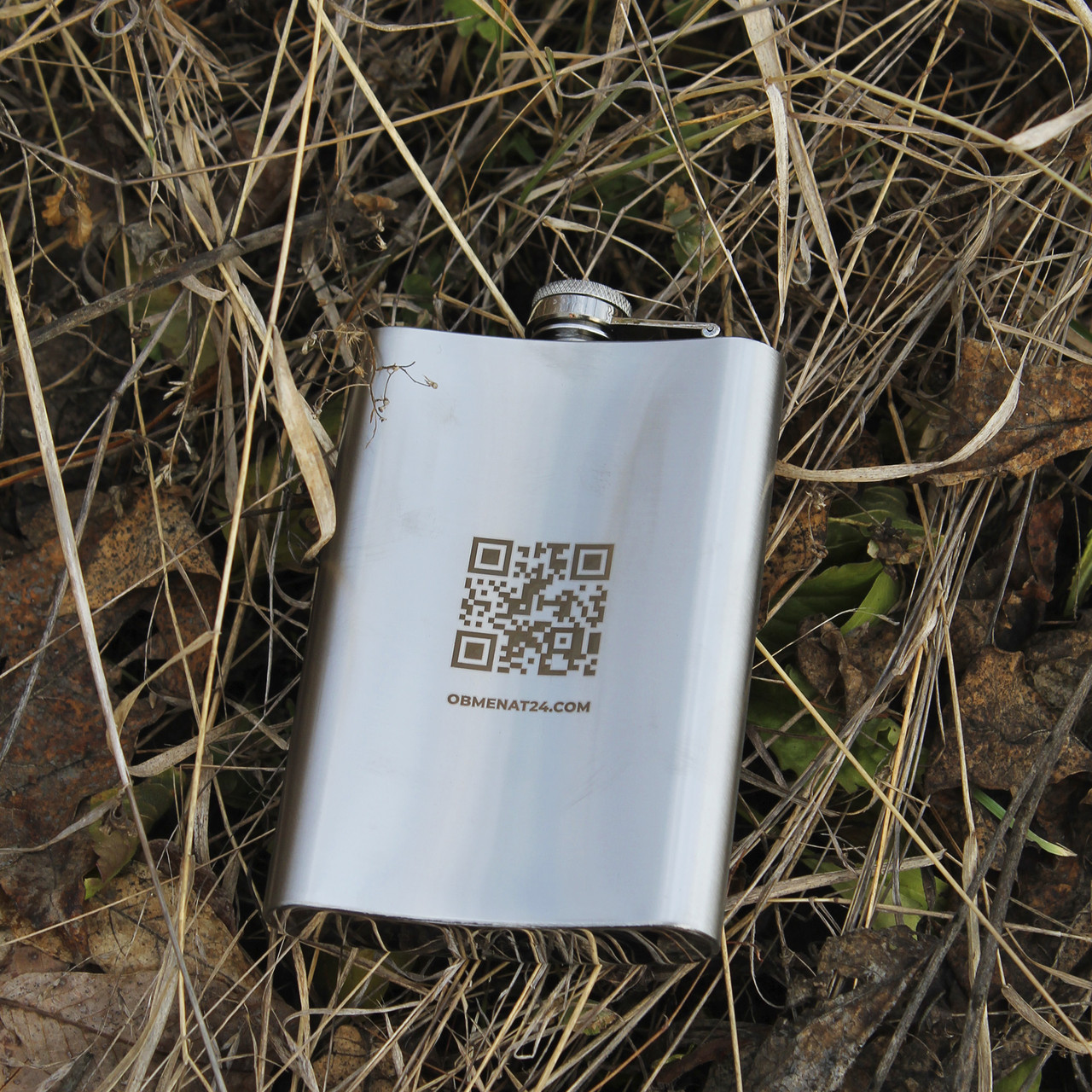 Фляга з індивідуальним гравіюванням — QR-код, фото 1