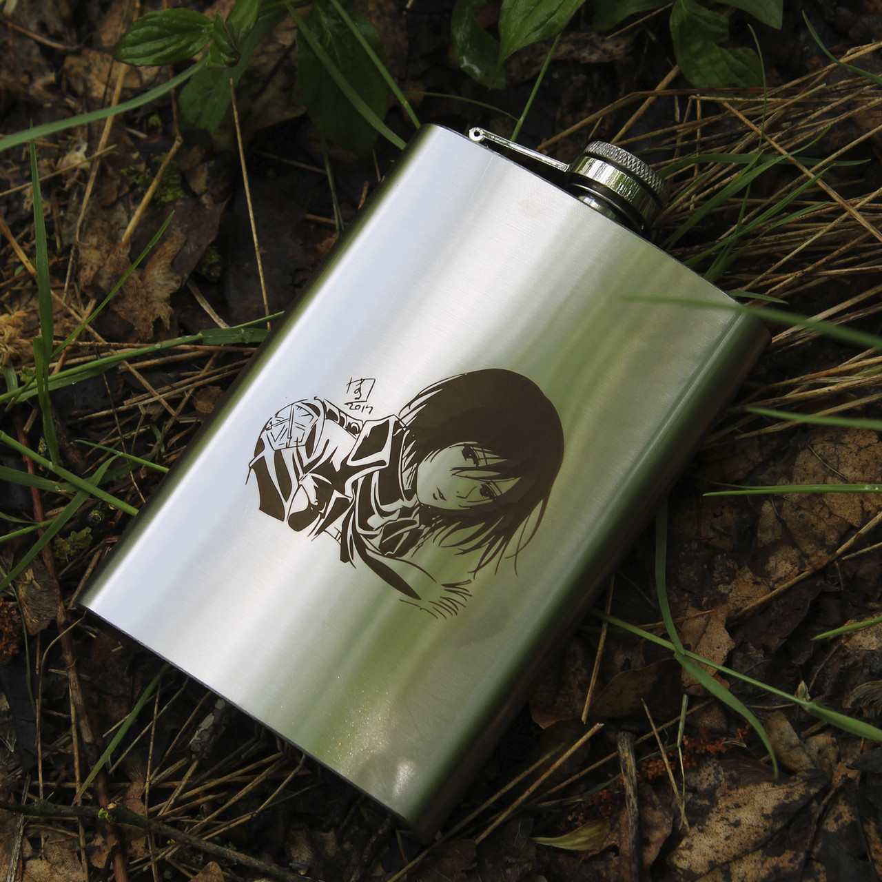 Фляга з індивідуальним гравіюванням — Аніме, фото 1