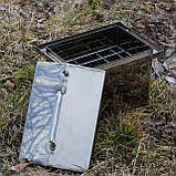 Коптильня гарячого копчення з неіржавкої сталі 255х350х270 1.5 мм, фото 3