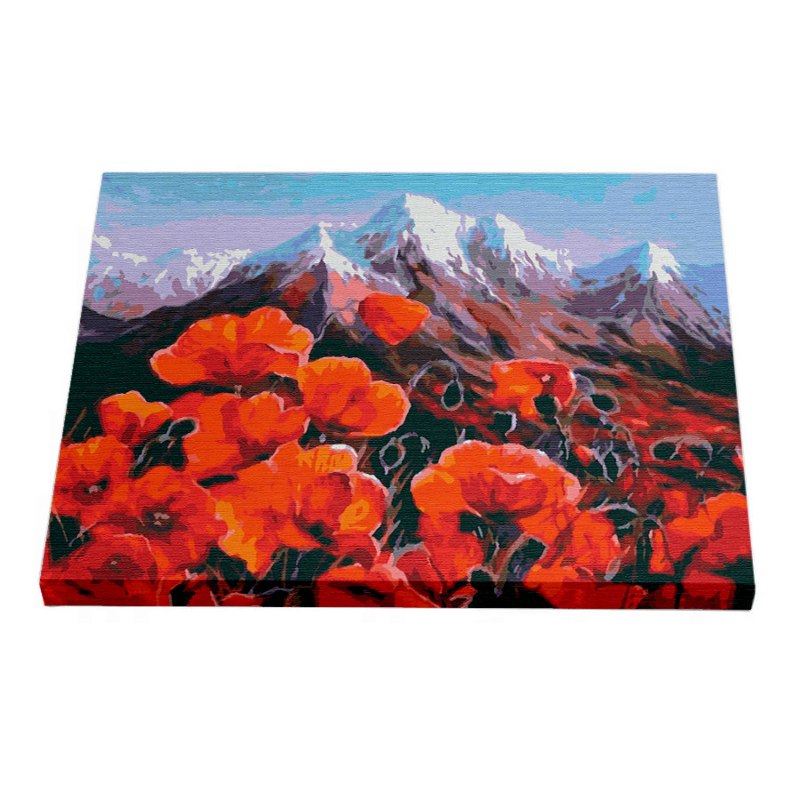 Картина за номерами Riviera Blanca Гірські маки 40x50 см (RB-0039)