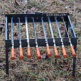 Автоматична шашличниця на ніжках на 8 шампурів, фото 2