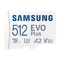 Карта Пам'яті Samsung Evo Plus UHS-I U3 V30 A2 + SD Adapter 512GB