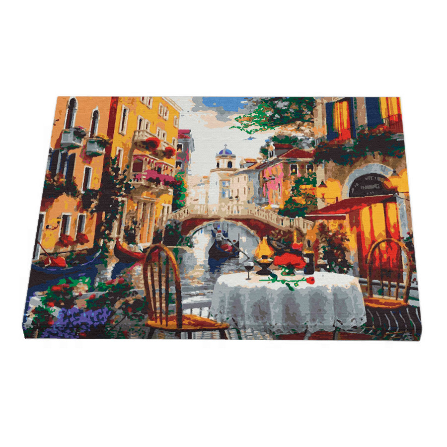 Картина за номерами Riviera Blanca Кафе Венеція 40x50 см (RB-0088)