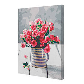 Картина за номерами Riviera Blanca Ранкові троянди 40x50 см (RB-0100)