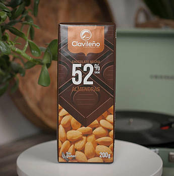 Чорний шоколад 🍫 Clavileno "Y Almendras" 52% cacao 200 гр. Іспанія