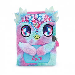 Пухнастий щоденник для секретів на замочку з ключем Nebulous Stars Аура 12511