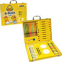 Художній набір для малювання 68 предметів "G.Duck" у дерев'яному кейсі 34*27 см /20/ (115585) ish