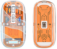 Беспроводная прозрачная бесшумная мышь M133, Type-c ORG