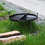 Сковорода двосекційна з диска борони 50 см, фото 6