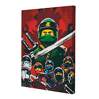 Картина за номерами Riviera Blanca Хоробрі ніндзя 40x50 см (RB-0331)
