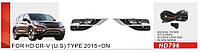 Противотуманки 2014-2016 US-type (галогенные) для Honda CRV DG