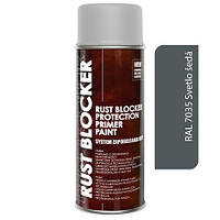 Краска аэрозольная Антиржавчина Deco color 4в1 Rust Blocker 400 мл (RAL 7035) Светло-серая