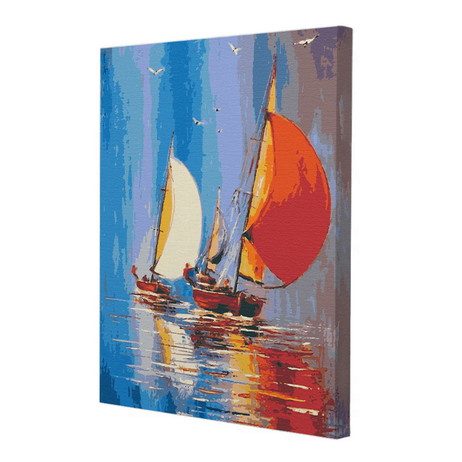 Картина за номерами Riviera Blanca Вітрильники 40x50 см (RB-0429)