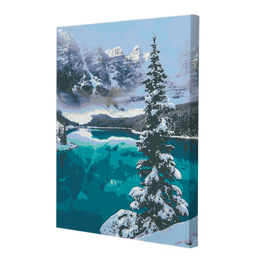 Картина за номерами Riviera Blanca Смарагдовий пейзаж 40x50 см (RB-0469)