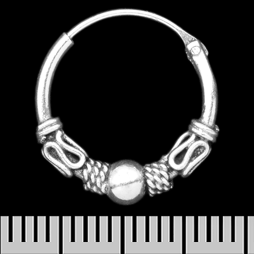 Сережка, кільце з візерунком (eas-096)