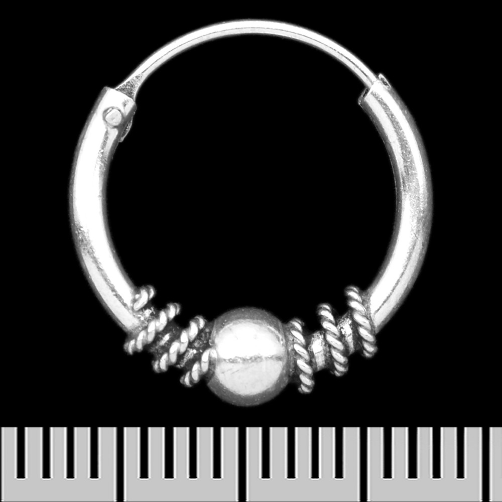 Сережка, кільце з візерунком (eas-094)