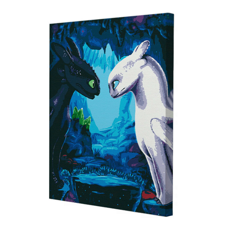 Картина за номерами Riviera Blanca Дракони 40x50 см (RB-0493)