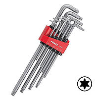 Набір кутових ключів TORX (ТОРКС) Т10-Т50 9од. екстрадовжніх FORCE 5098XL