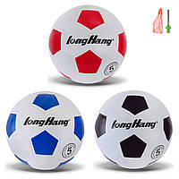 М'яч футбольний №5, Гума, 420 грам, MIX 3 кольори, сітка+голка /50/ FB2322 irs