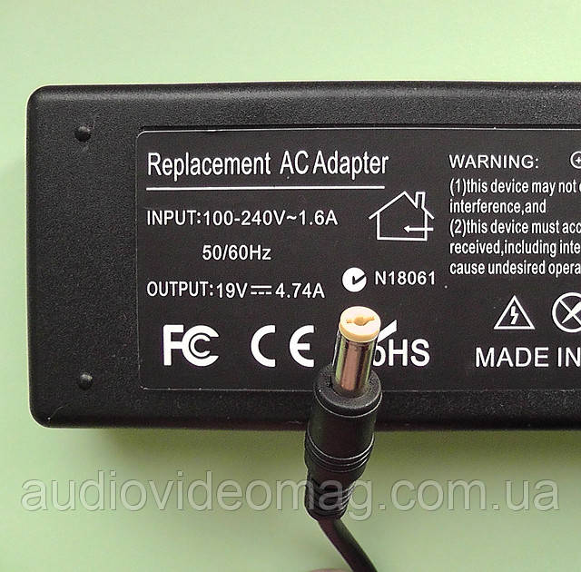 Блок живлення 19V 4.74 A (штекер 5.5-1.7) для ноутбуків ACER