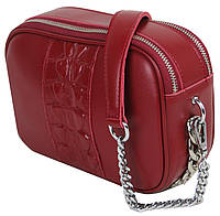 Небольшая женская кожаная сумка, клатч Alex Rai 9006 красная Dshop