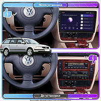 Штатна магнітола Lesko для Volkswagen Passat B5 1996-2001 екран 9" 1/16Gb Wi-Fi GPS Base Фольцваген Паса 3шт, фото 3