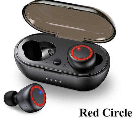 Бездротова гарнітура із зарядним відсіком Y50 червона, фото 1