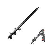 Садовий бур для дриля 10х60 см бур земляний бур для саджання саду шнек для дриля, фото 3