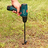 Земляний бур для дриля бур для ямок шнеки бури садові 45х8 см, фото 8