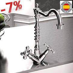 Кран для кухні в ретро стилі хром GENEBRE NEW REGENT CLASSIC 68595094566