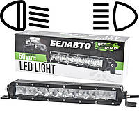 Светодиодная дополнительная LED фара БЕЛАВТО Combo Ближний и Дальний свет Алюминиевый корпус (BOL1005С)