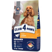 Сухой корм для собак Club 4 Paws Премиум. Контроль веса с индейкой для средних и больших пород 5 кг