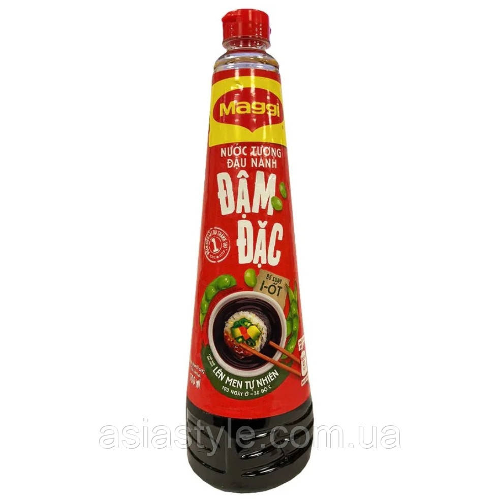 Приправа, темний соєвий соус, магги, TM Maggi, Nuoc Tuong Dau Nanh Dam Dac, В'єтнам, 700 мл
, Ч