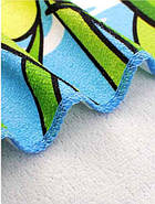 Дитячий пляжний рушник, пончо з капюшоном, з мікрофібри, 120х60см, крокодил, фото 5