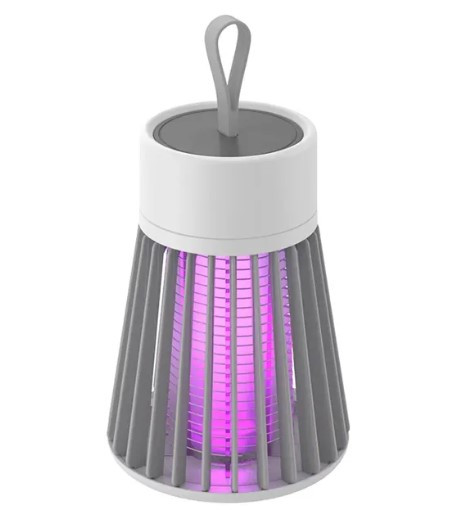 Електрична USB пастка лампа від мошок та комарів, серая