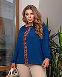 Блуза жіноча вишиванка великі розміри, фото 9